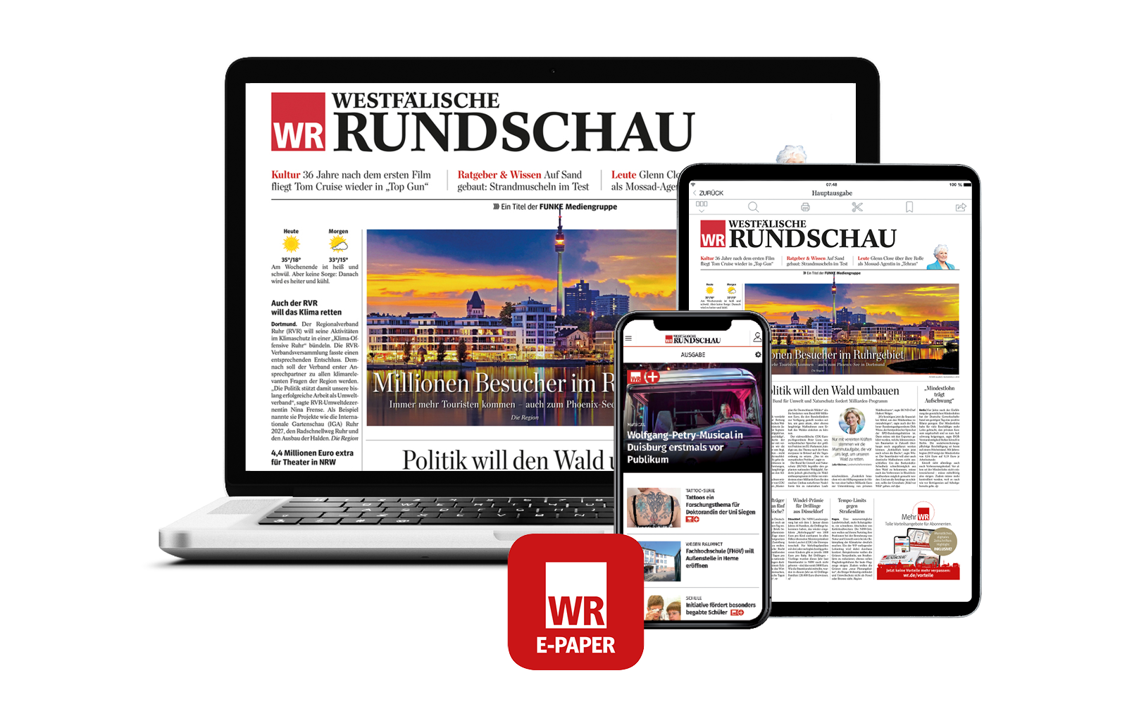 Morgens die gedruckte Zeitung druckfrisch im Briefkasten.